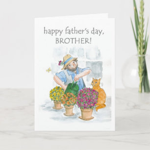 Father's Day Card for a Brother - Jolly Gardener