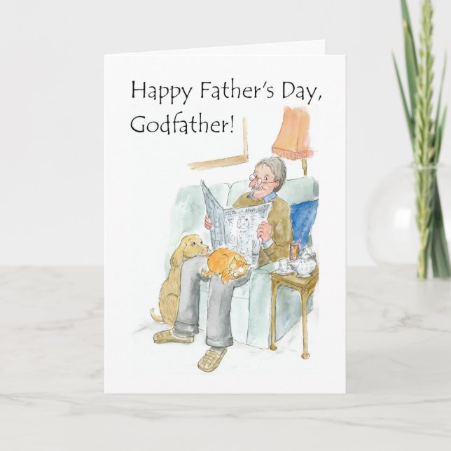 Father's Day Card for a Godfather (Front)