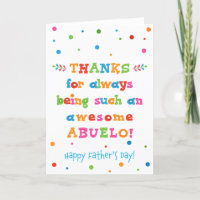 Father's Day Card for Abuelo