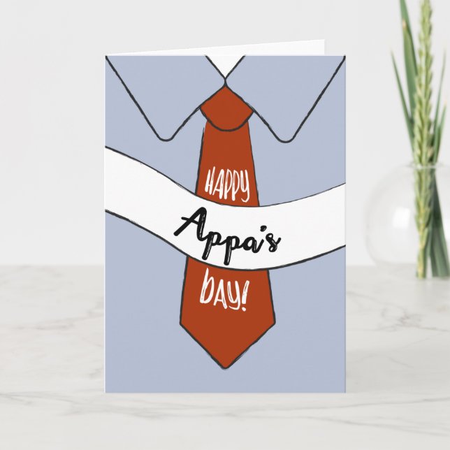 Father's Day Card for Appa (Front)
