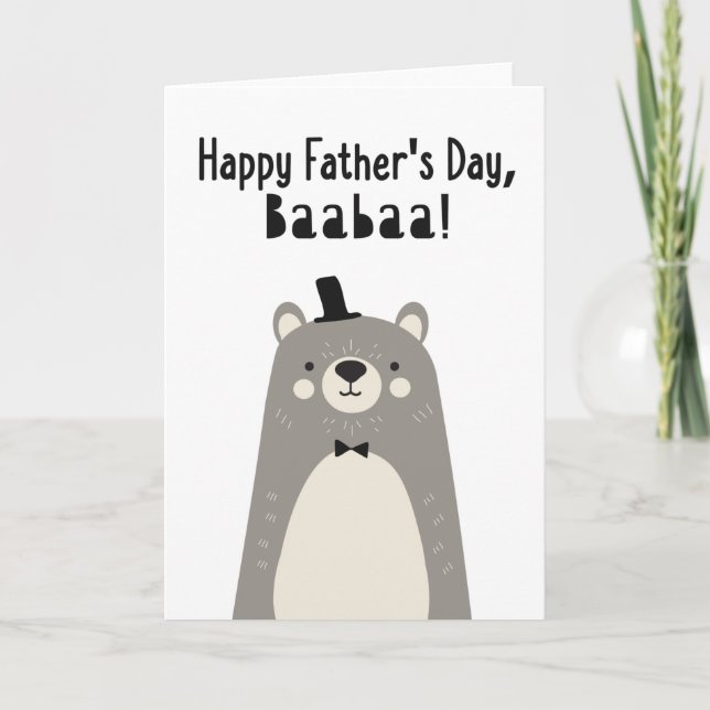 Father's Day Card for Baabaa (Front)