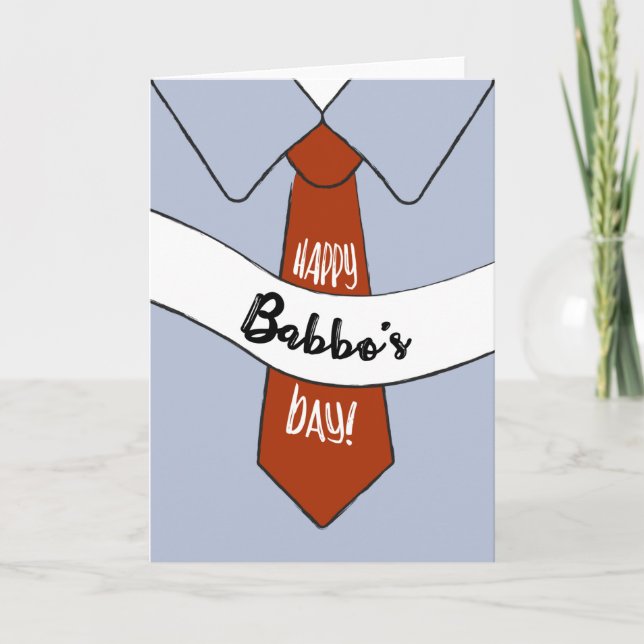 Father's Day Card for Babbo (Front)