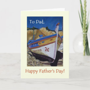 Father's Day Card for Dad - Fishing Boat