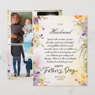 Father's Day Card for Husband From Wife Photo