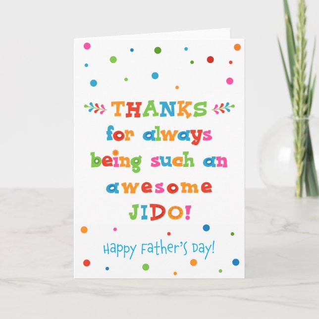 Father's Day Card for Jido (Front)