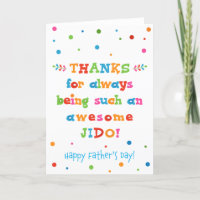 Father's Day Card for Jido