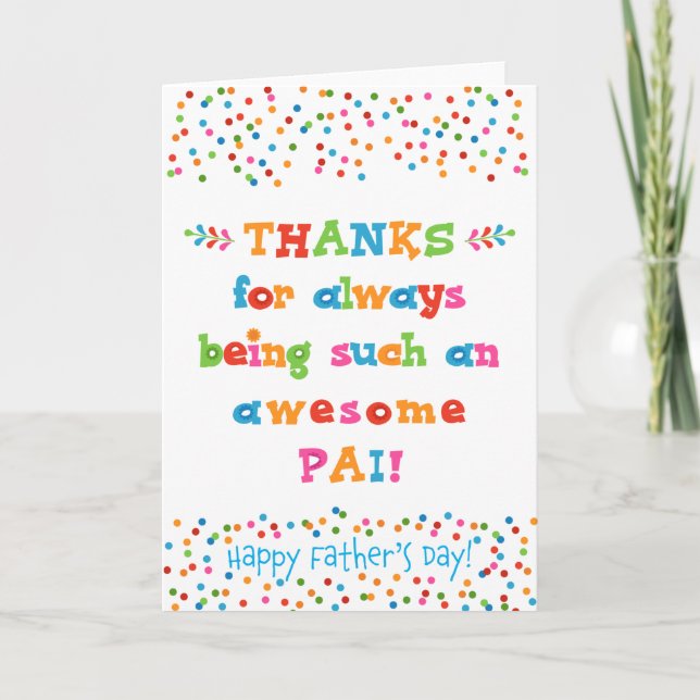 Father's Day Card for Pai (Front)