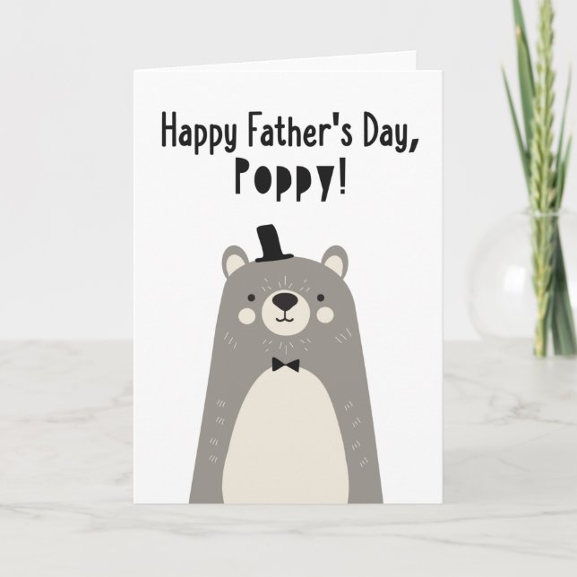 Father's Day Card for Poppy (Front)