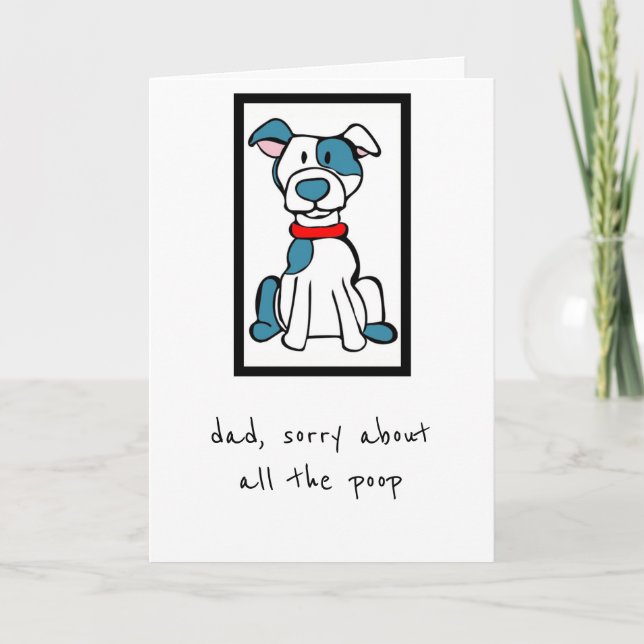 Father's Day Card - From the Dog - Bully Breed (Front)