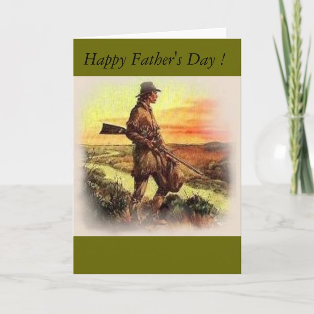 fathers day card frontiersman (Front)