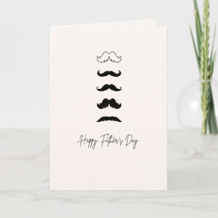 Father's Day Card Mustaches Card