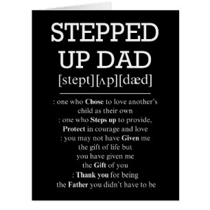 Father's Day Card to Step Dad   Stepped Up Dad