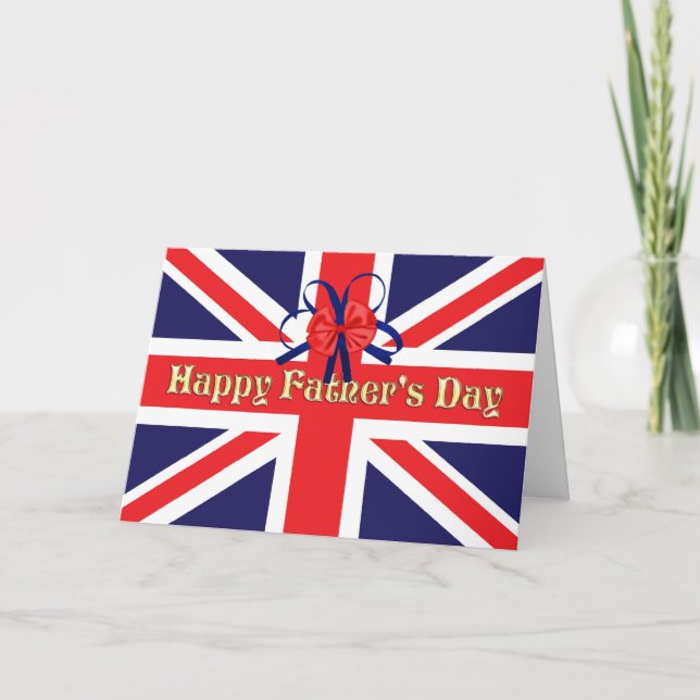 Father's Day card with a Union Jack (Front)