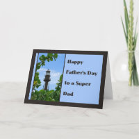 Father's Day Card with Sanibel Lighthouse