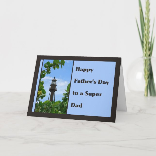 Father's Day Card with Sanibel Lighthouse (Front)