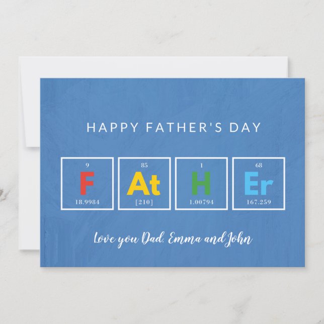 Fathers day cards Cool Colourful (Front)