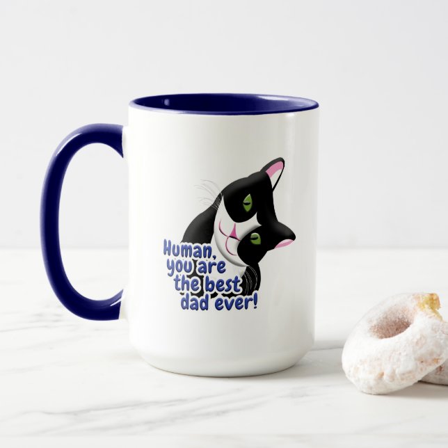 Father's Day Cat Mug (With Donut)
