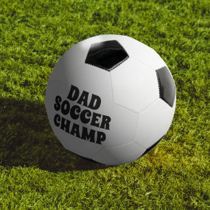 Father's Day Champion Dad Name Champ Soccer Ball