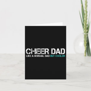 Fathers Day Cheer Dad Husband Cheerleader Dad Mens Card