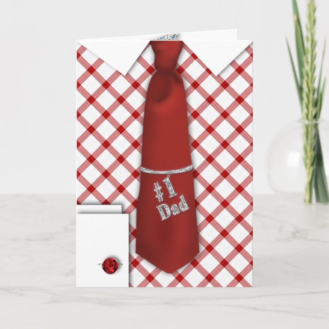 Father's Day - Class Act - Tie Card (Front)