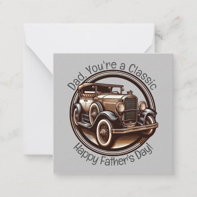 Father's Day Classic Car Card (Front)