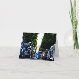 Fathers Day Classic Car  Holiday Card