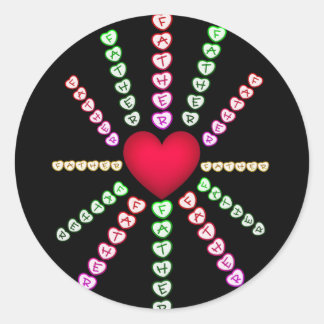 Fathers Day Classic Round Sticker