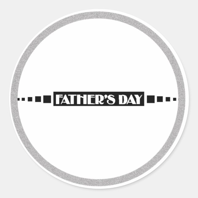 Fathers Day - Classic Round Sticker (Front)