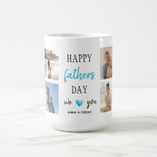 Father's Day Coffee Mug   Personalized Collage