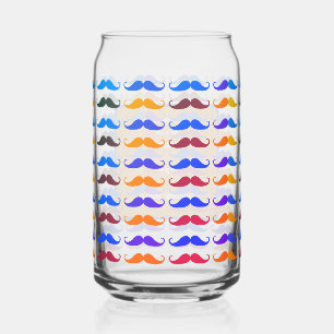 Father's Day Coloured beards Custom Names & Messag Can Glass