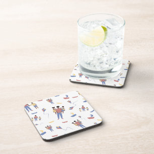Father's Day Cork-Backed Coasters