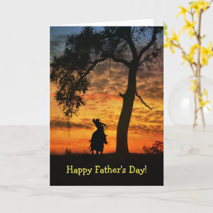 Father's Day Country Western Happy Trails Card