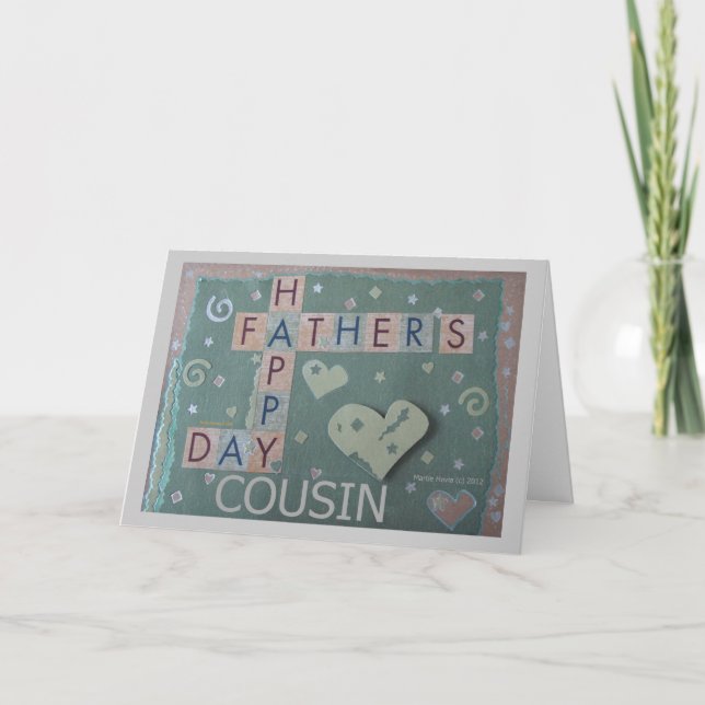 Father's Day - Cousin - Scrapbook Card (Front)