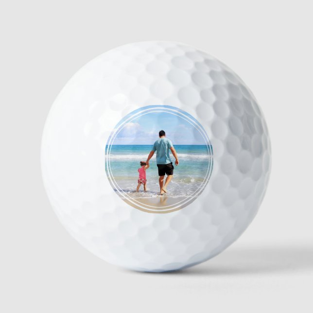 Father's Day Create Your Own Photo Golf Balls (Front)