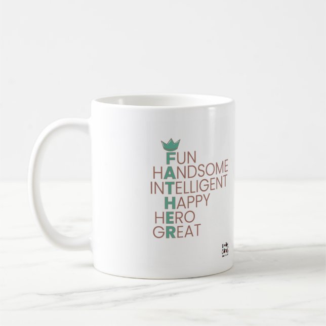 Father's Day - Crossword theme Coffee Mug (Left)