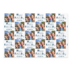 Fathers Day Custom Photo Blue Grey Set of 3