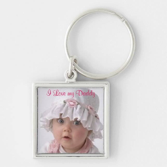 Father's Day, Custom Photo Key Ring (Front)