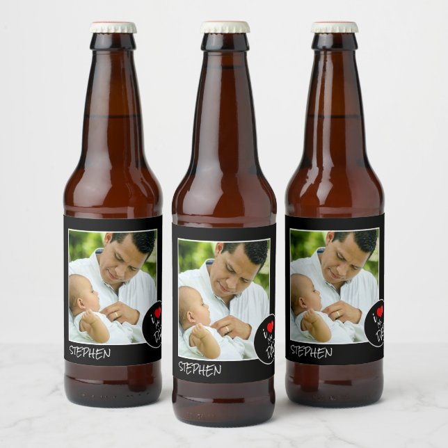 Fathers Day,  Custom Photo – Personalised Beer Bottle Label (Bottles)