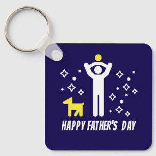 Father's Day cute and refreshing  Key Ring