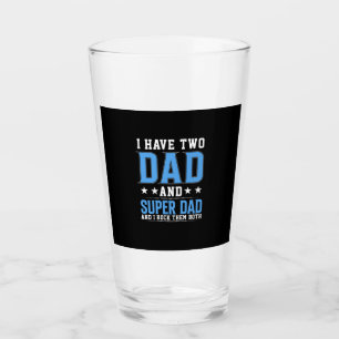 Father's Day Dad And Super Dad I Rock Them Glass