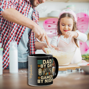 Father's day Dad by day Gamer by night  Mug