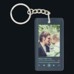 Father's Day Dad Custom Photo Cool Music Player  Key Ring<br><div class="desc">Personalised Father's Day gift for your dad to celebrate Father's Day. Whether it's for a new dad, stepdad, old and classic dad, or dad-to-be, the custom text function will get you covered. You can change the text to your desired wording and upload your own custom photo. Get something memorable and...</div>
