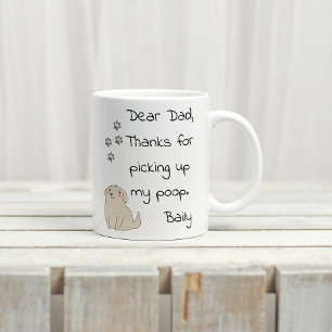Father's Day Dad From Dog Gift Coffee Mug