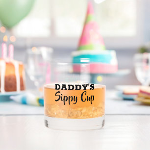 Fathers Day Dad Gift From Kids Dady Sippy Cup Whiskey Glass