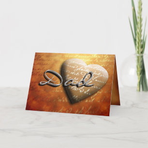 Father's Day Dad Heart Treasure Card