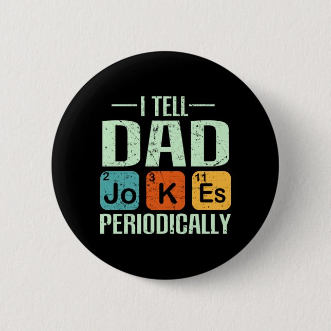 Father's Day - Dad Jokes  6 Cm Round Badge (Front)