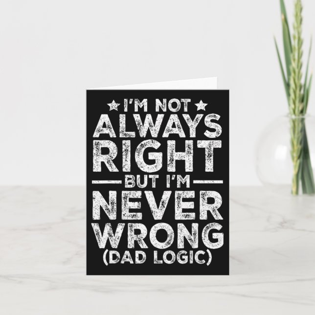 Fathers Day Dad Jokes  Card (Front)