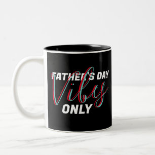Father's Day Dad Masculine Double Script Two-Tone Coffee Mug