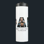 Father's Day Dad Photo Letters Thermal Tumbler<br><div class="desc">Father's Day Dad Photo Letters Thermal Tumbler features three photos in the shapes of the letters DAD,  along with a father's day message.</div>