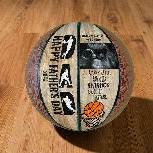 Father's Day Dad Swishes Come True Sonogram Photo Basketball
